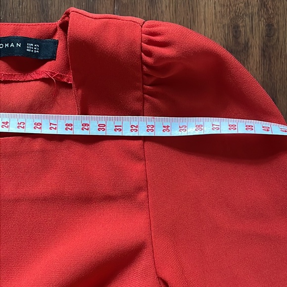 Zara orange red top XS - Picture 8 of 9
